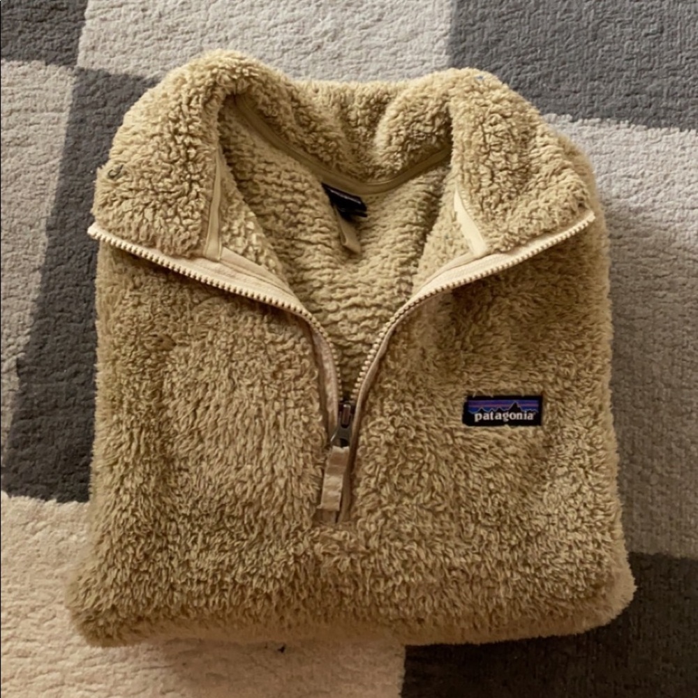 fluffy patagonia quarter zip